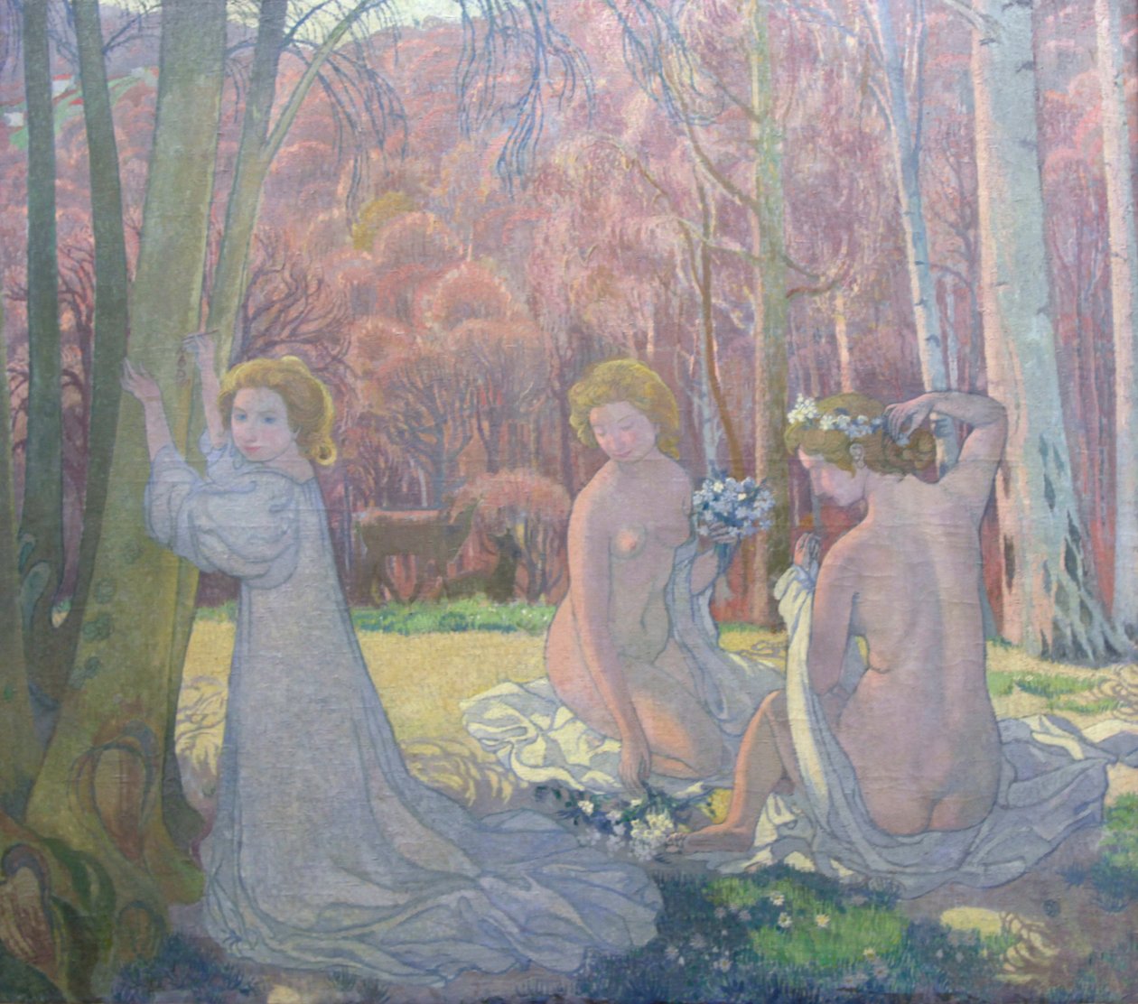 Figures dans un paysage printanier Bois sacré, 1897 - Maurice Denis
