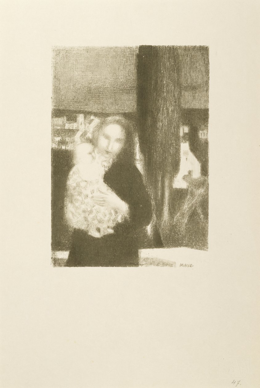 Maternité au cyprès - Maurice Denis