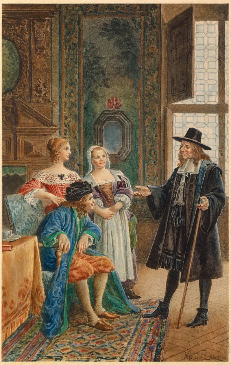Molière malade (illustration) - Maurice Leloir