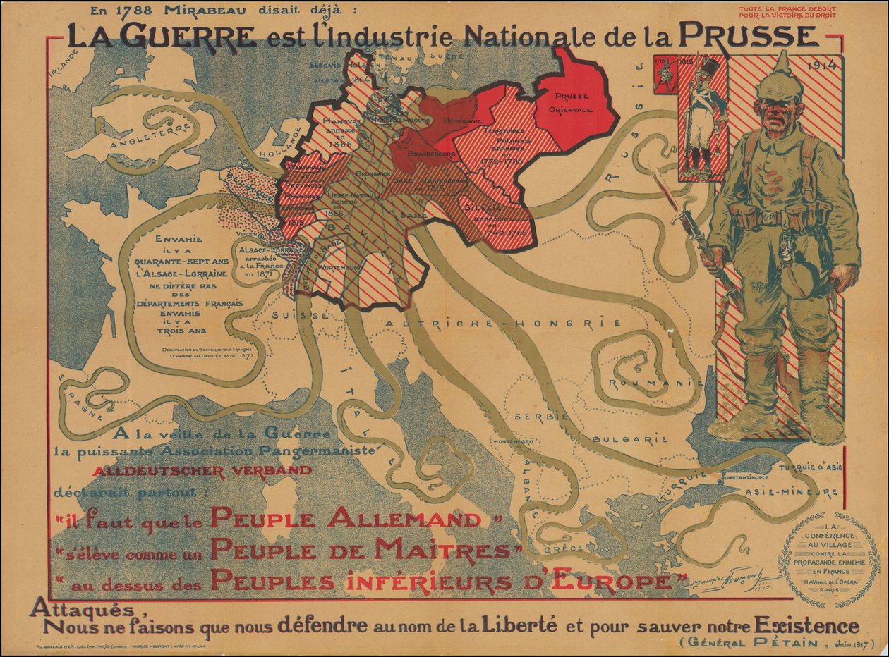 En 1788 Mirabeau disait deja - La Guerre est l’industrie Nationale de la Prusse - Maurice Neumont