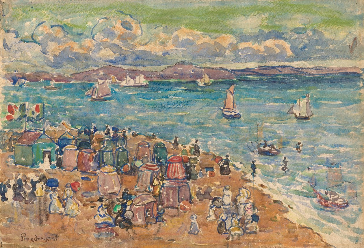 Scène de plage, Saint-Malo - Maurice Prendergast