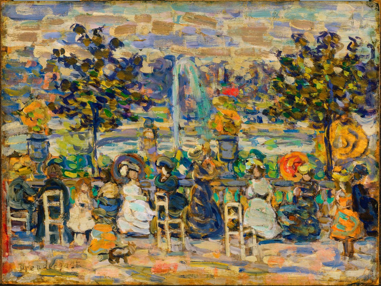 Dans les jardins du Luxembourg - Maurice Prendergast