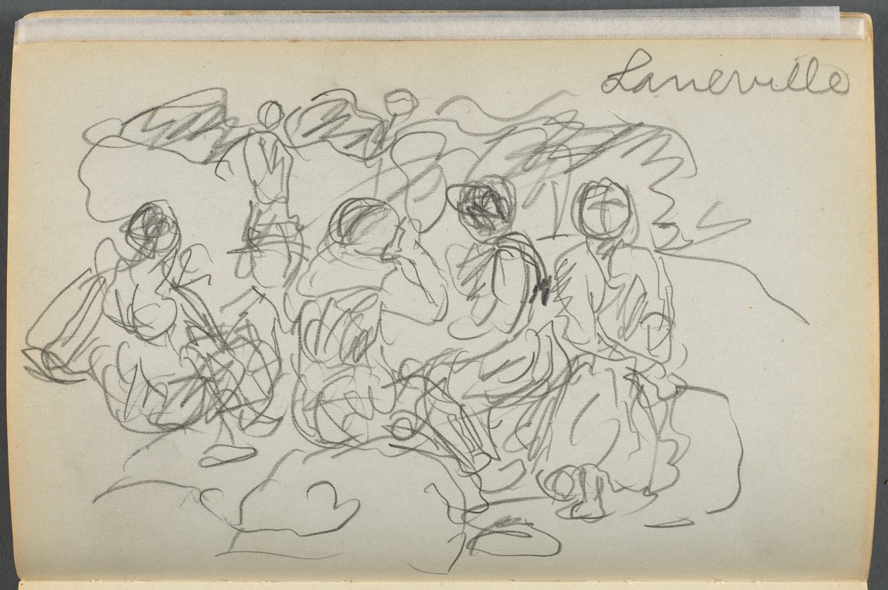 Sketchbook- The Granite Shore Hotel, Rockport, page 062 : "Laneville" - Maurice Prendergast