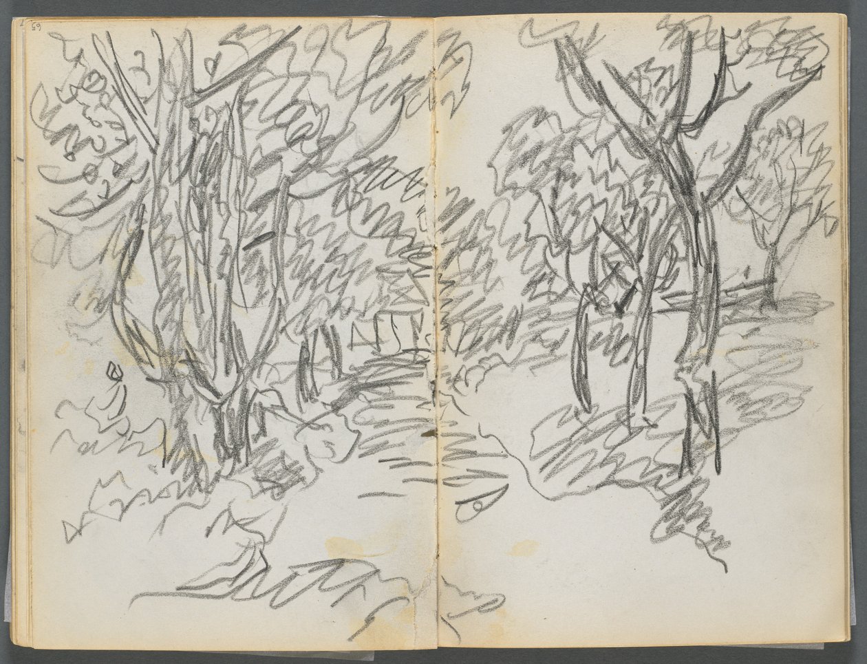 Carnet de croquis, The Dells, N° 127, page 064  65 : Paysage - Maurice Prendergast