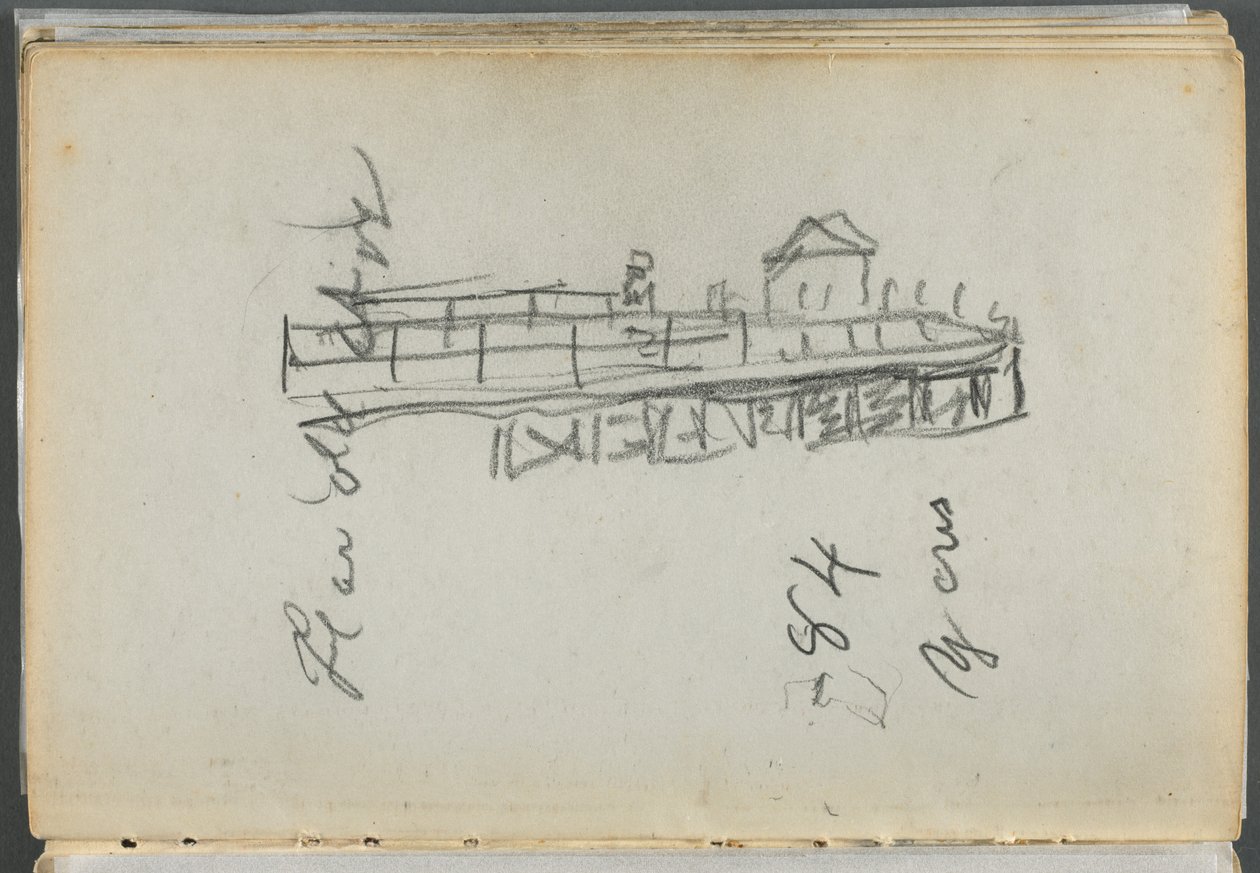 Sketchbook, The Dells, N° 127, page 186 : Quai - Maurice Prendergast