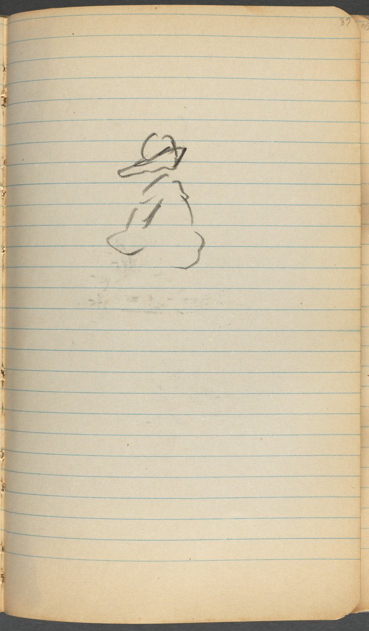 Sketchbook, page 068 : Figure - Maurice Prendergast