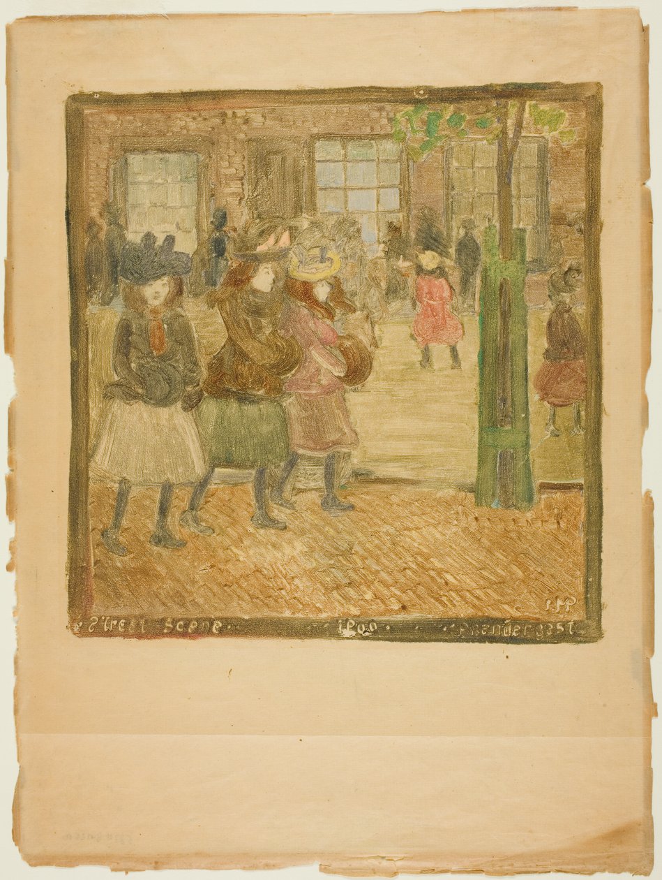 Scène de rue - Maurice Prendergast