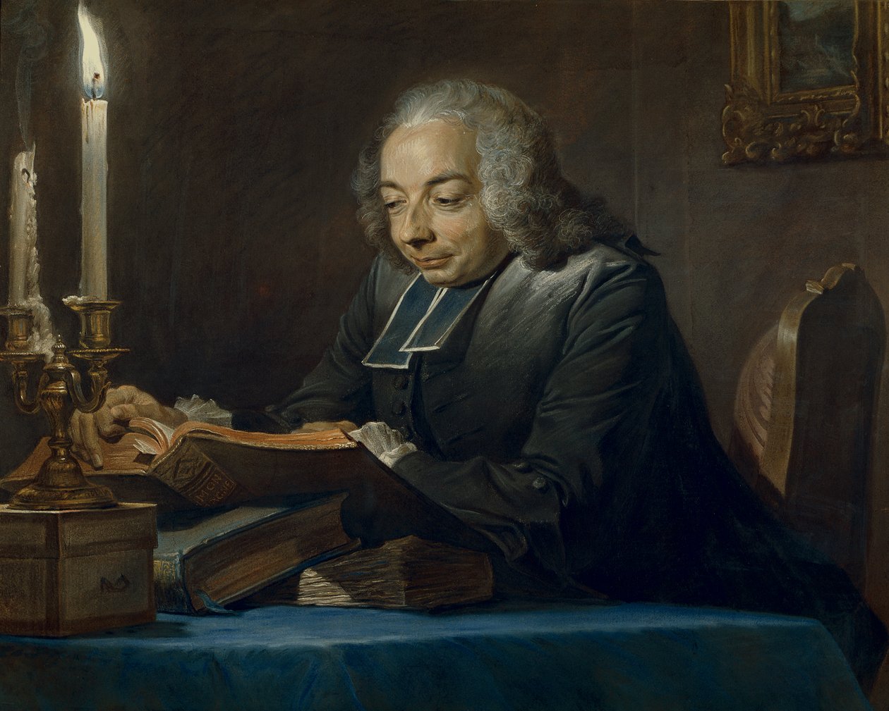 Abbé Jean-Jacques Huber, 1742 - Maurice Quentin de La Tour