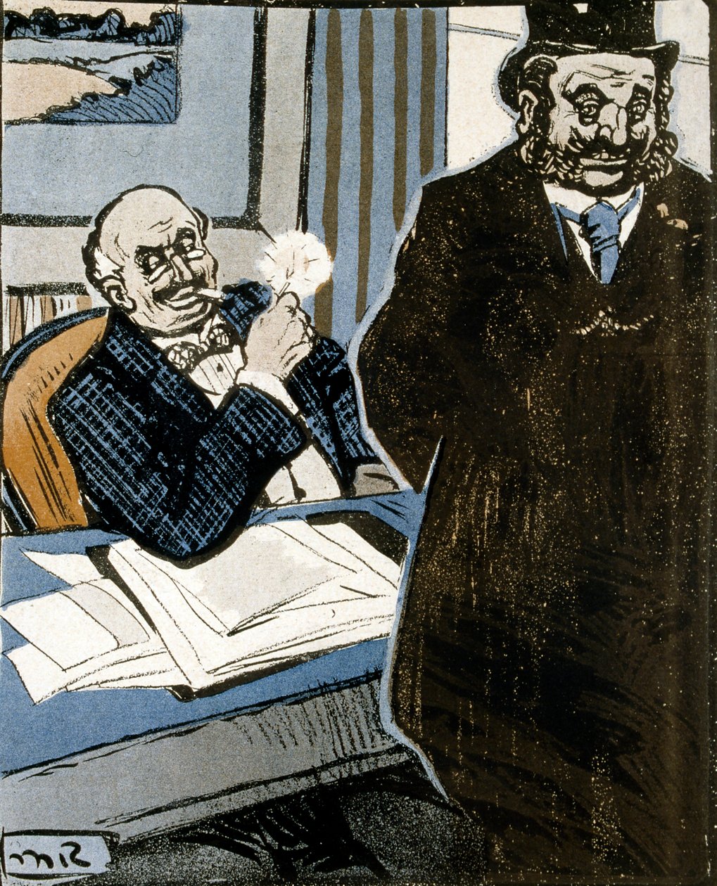Caricature dans L