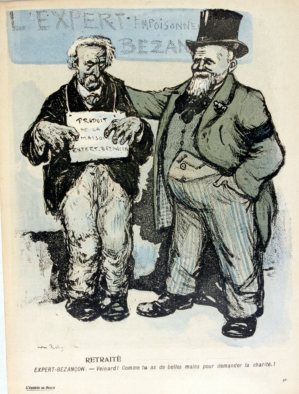 Caricature dans L
