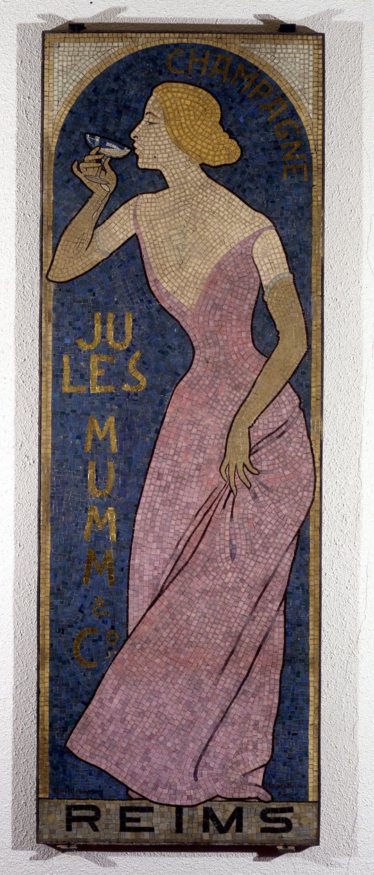 Affiche publicitaire pour le champagne Mumm, par Realier-Dumas - Maurice Realier Dumas