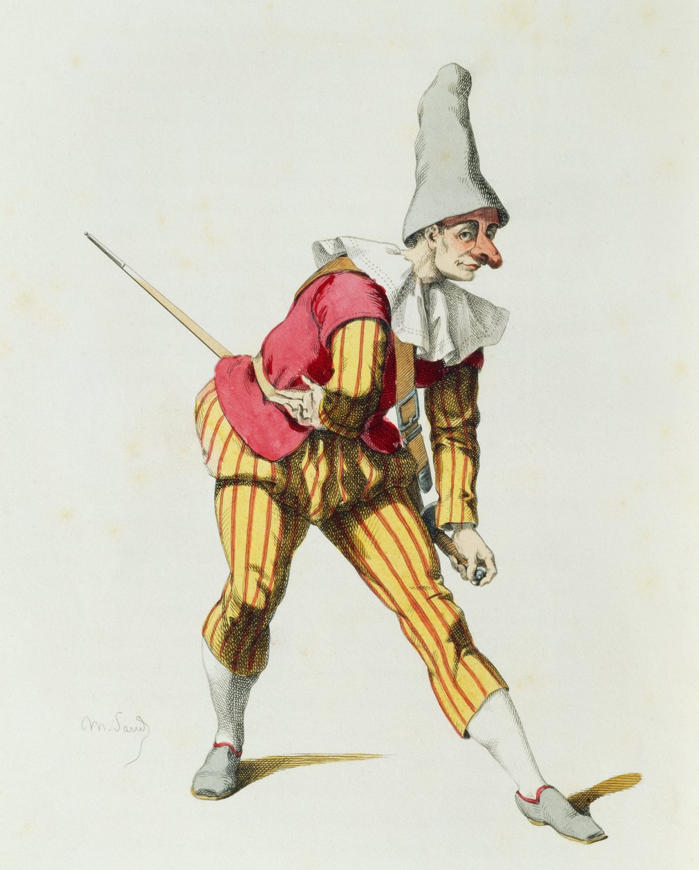 Giangurgolo en 1625, par Maurice Sand (1823-1889) - Maurice Sand