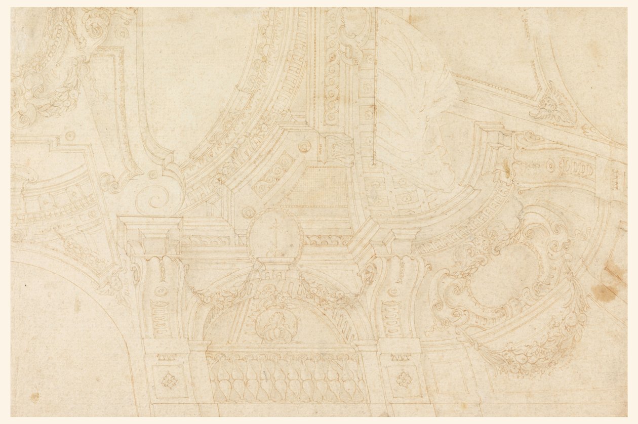 Plafond peint, milieu du XVIIIe siècle - Mauro Antonio Tesi