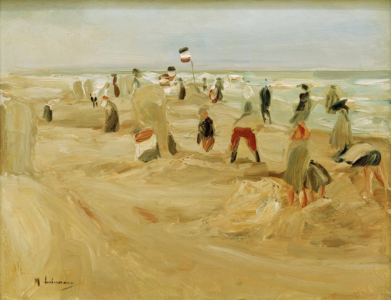 Sur la plage de Noordwijk - Max Liebermann