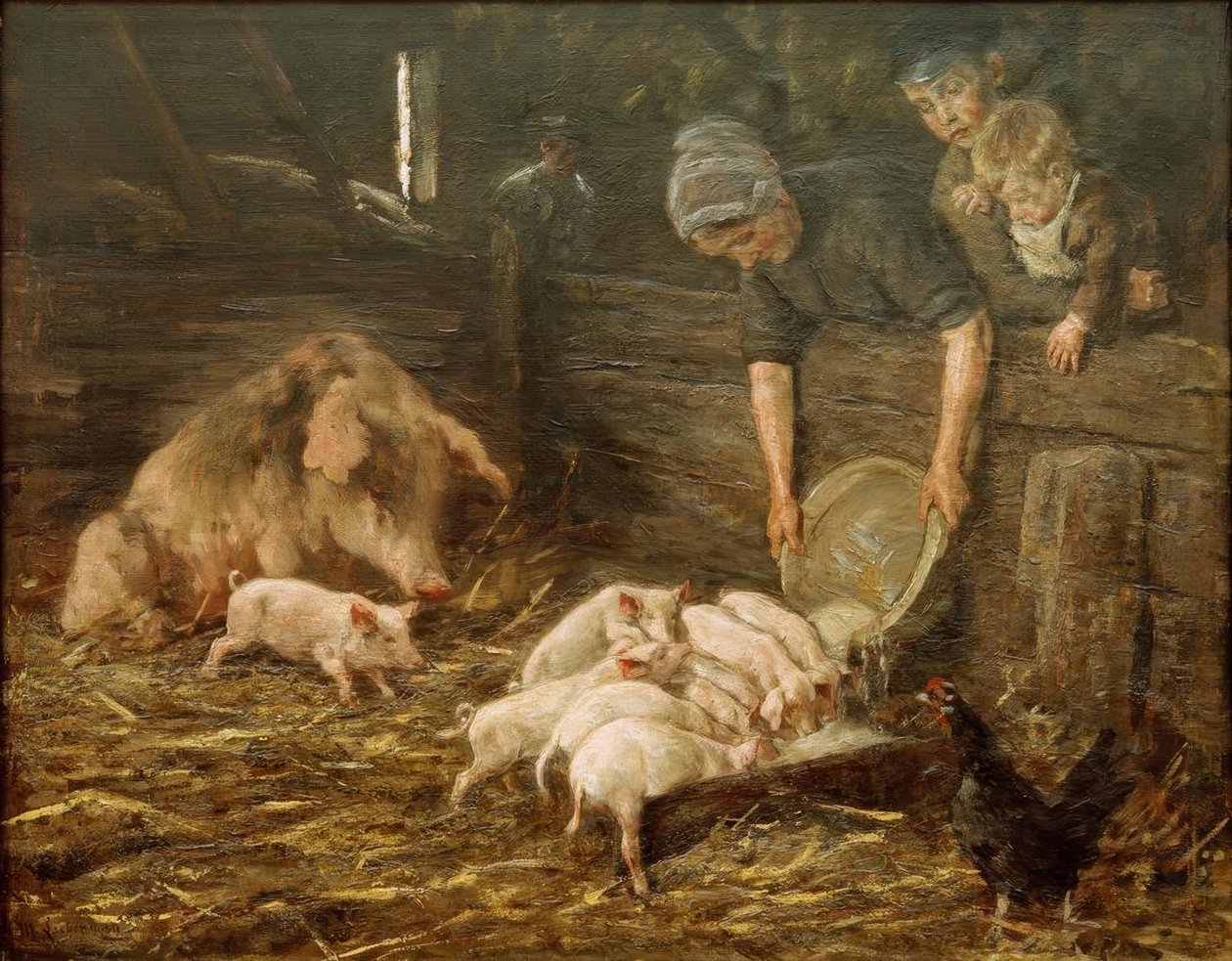 La porcherie - Max Liebermann