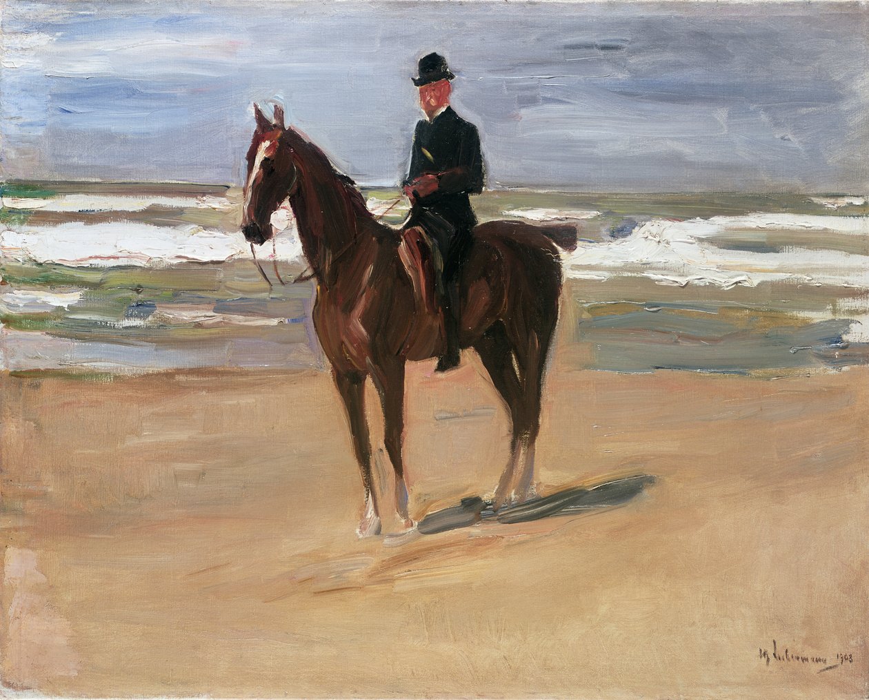 Cavalier sur la Plage, 1908 - Max Liebermann