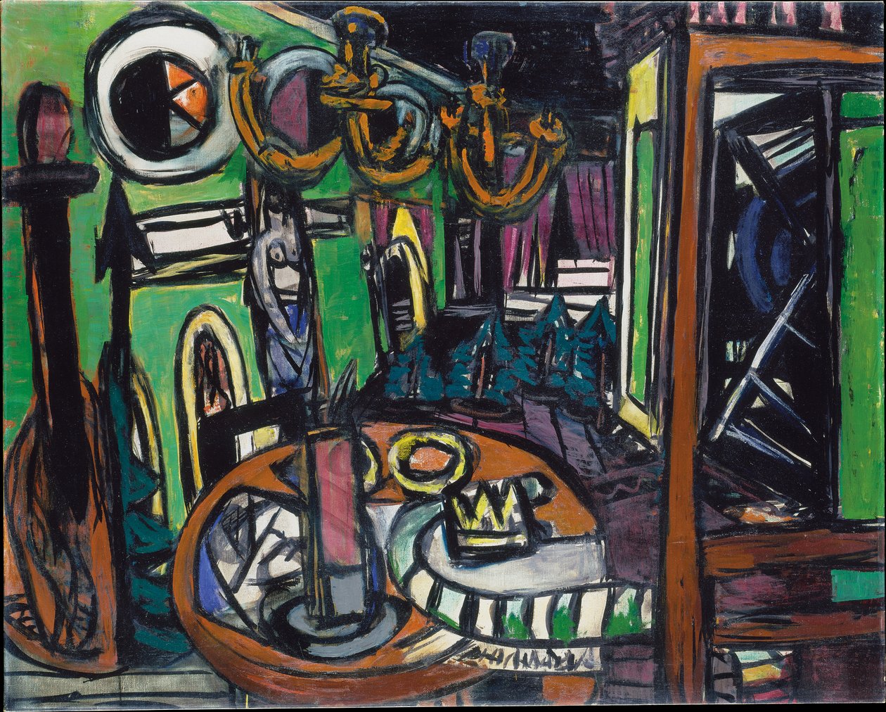 Dans les coulisses - Max Beckmann