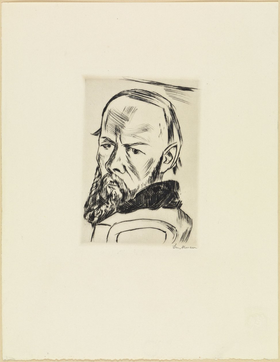 Portrait de Dostoïevski - Max Beckmann