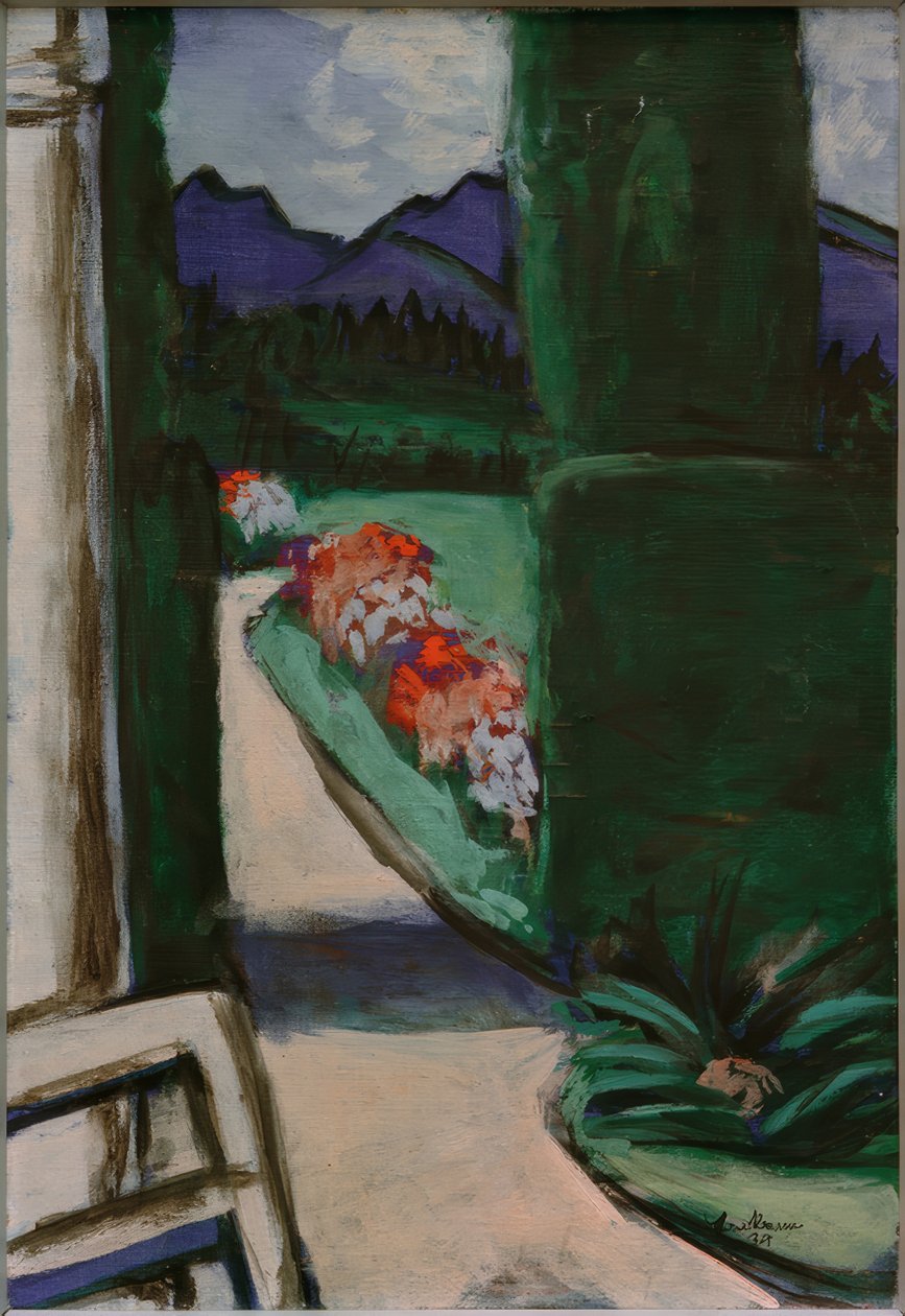 Vue depuis le pavillon. Ohlstadt - Max Beckmann