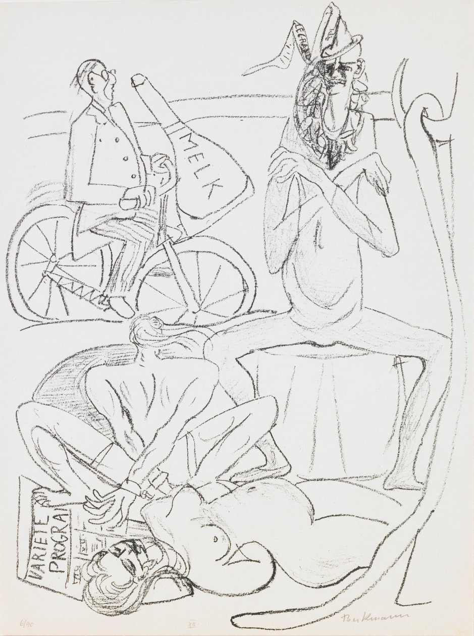 Cirque, planche 12 du portfolio « Jour et Rêve » - Max Beckmann