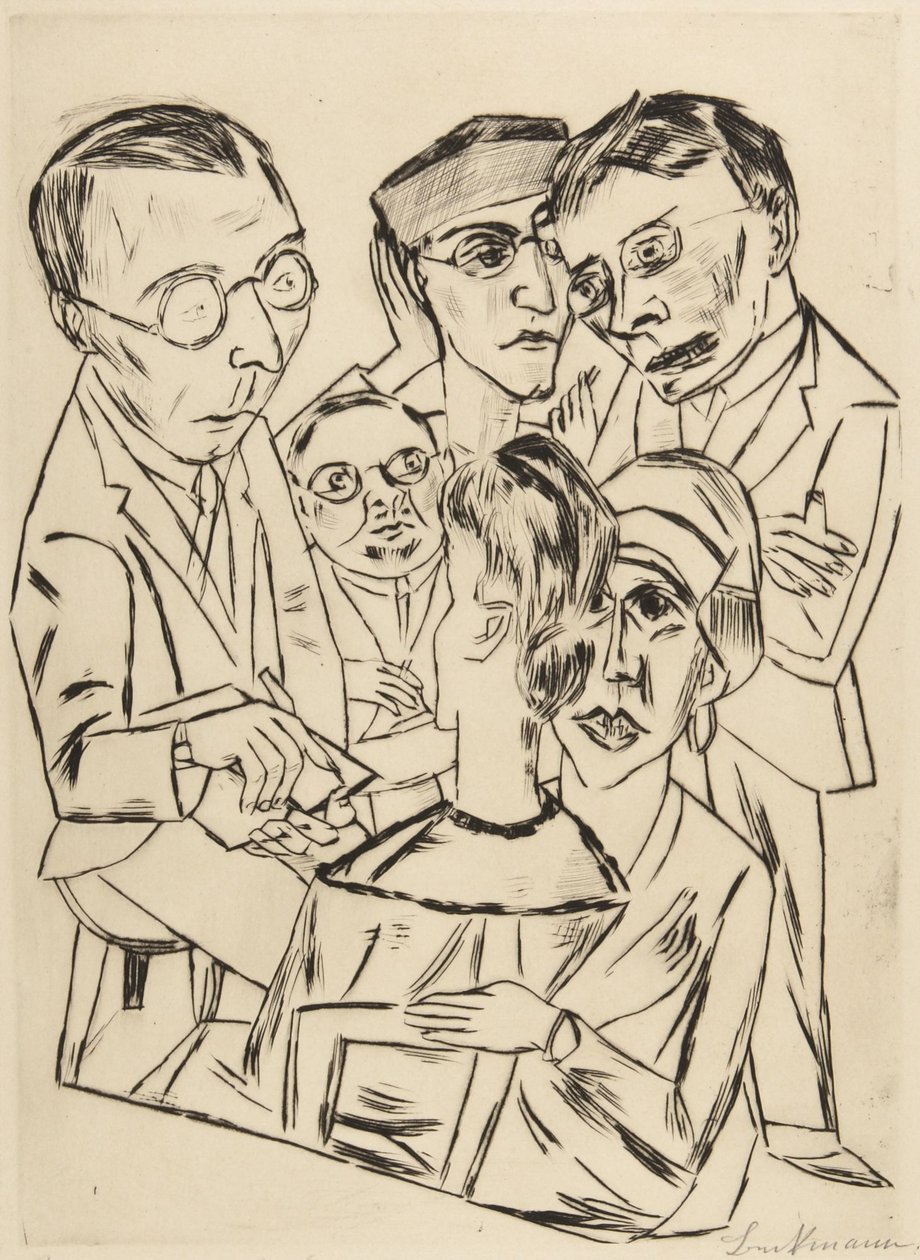 Le dessinateur dans la société (The Draftsman in Society) - Max Beckmann