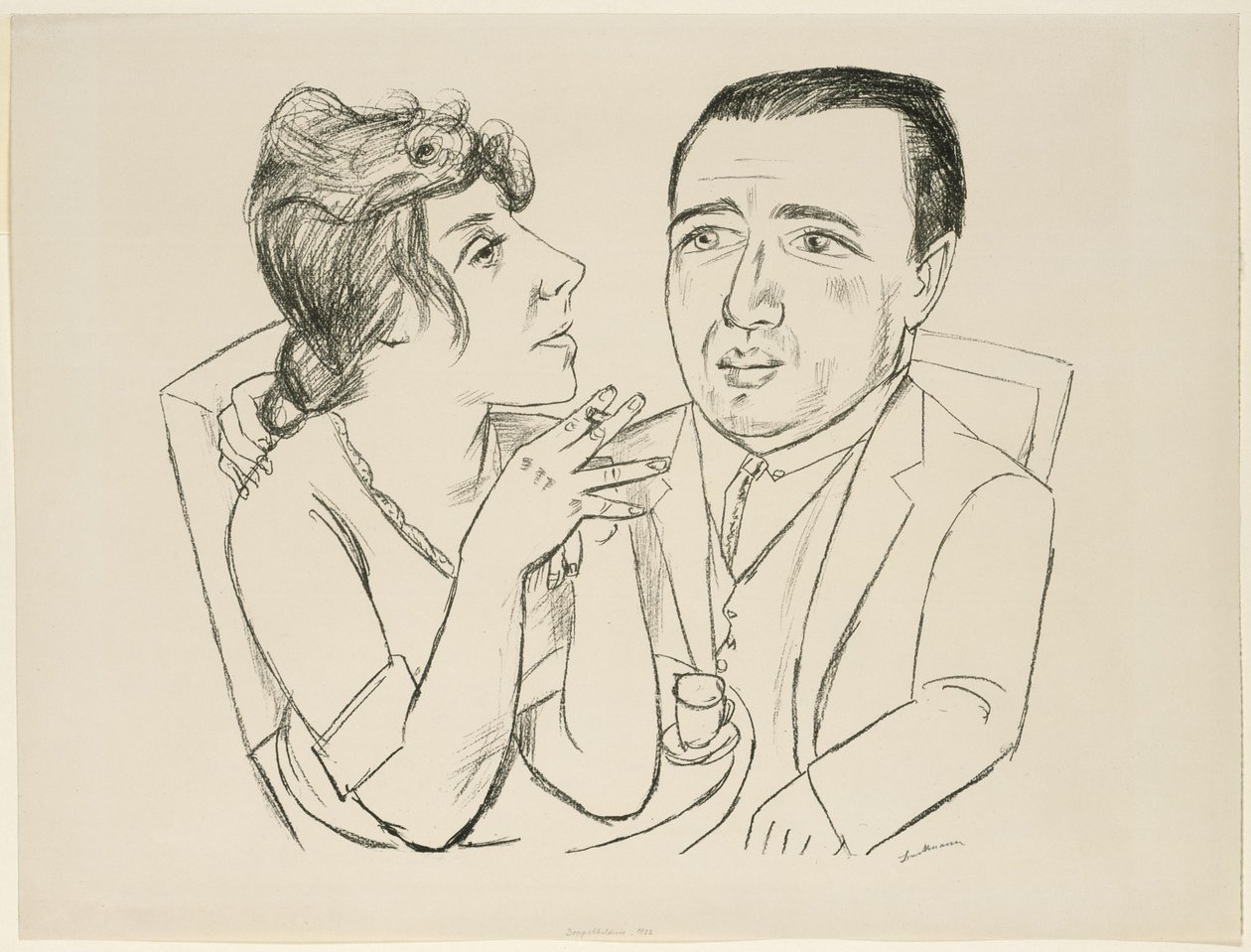 Double portrait de I.B. Neumann et Martha Stern - Max Beckmann
