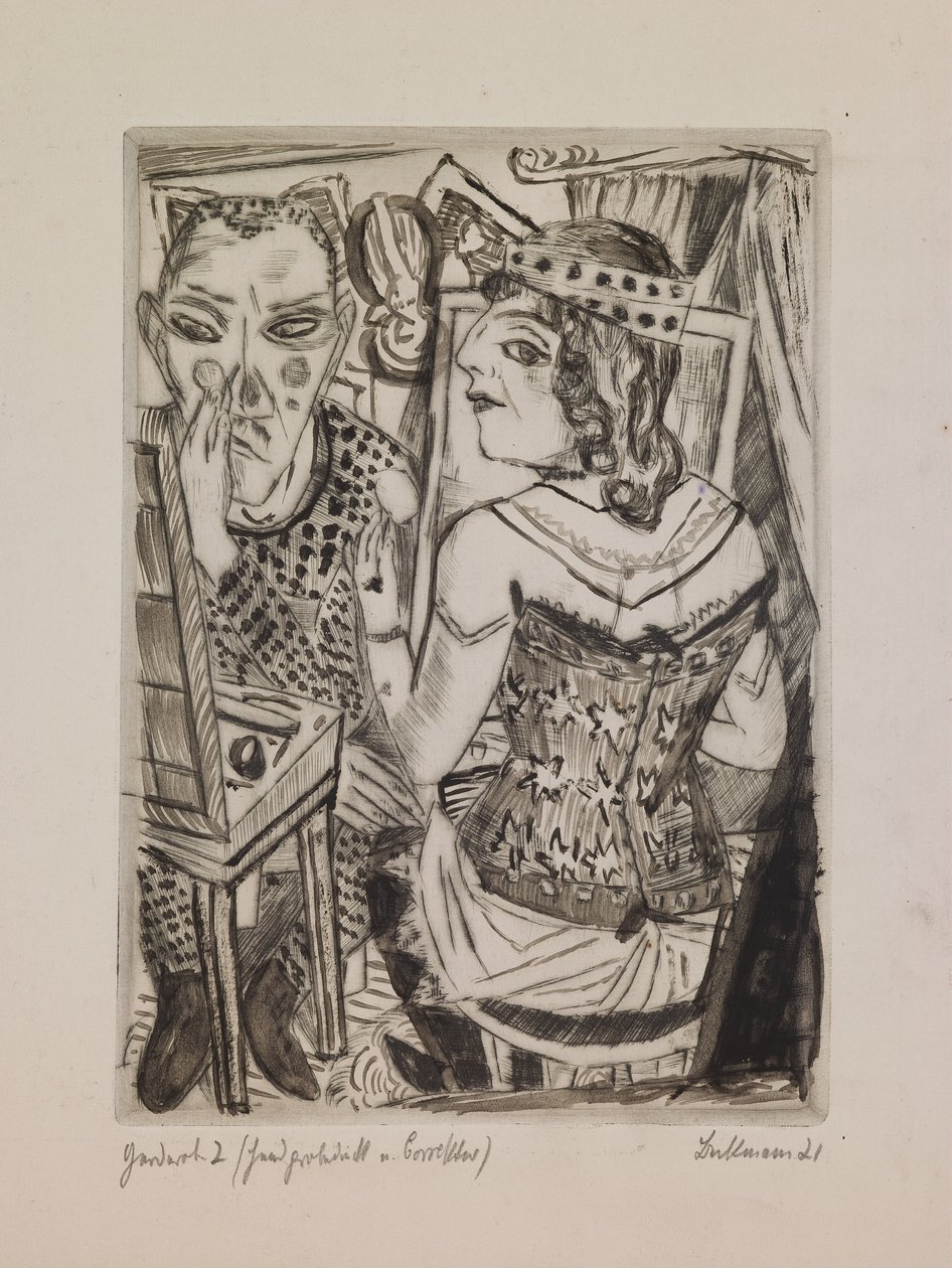 Dressing, planche 2 du portfolio "The Annual Fair" (La foire annuelle) - Max Beckmann