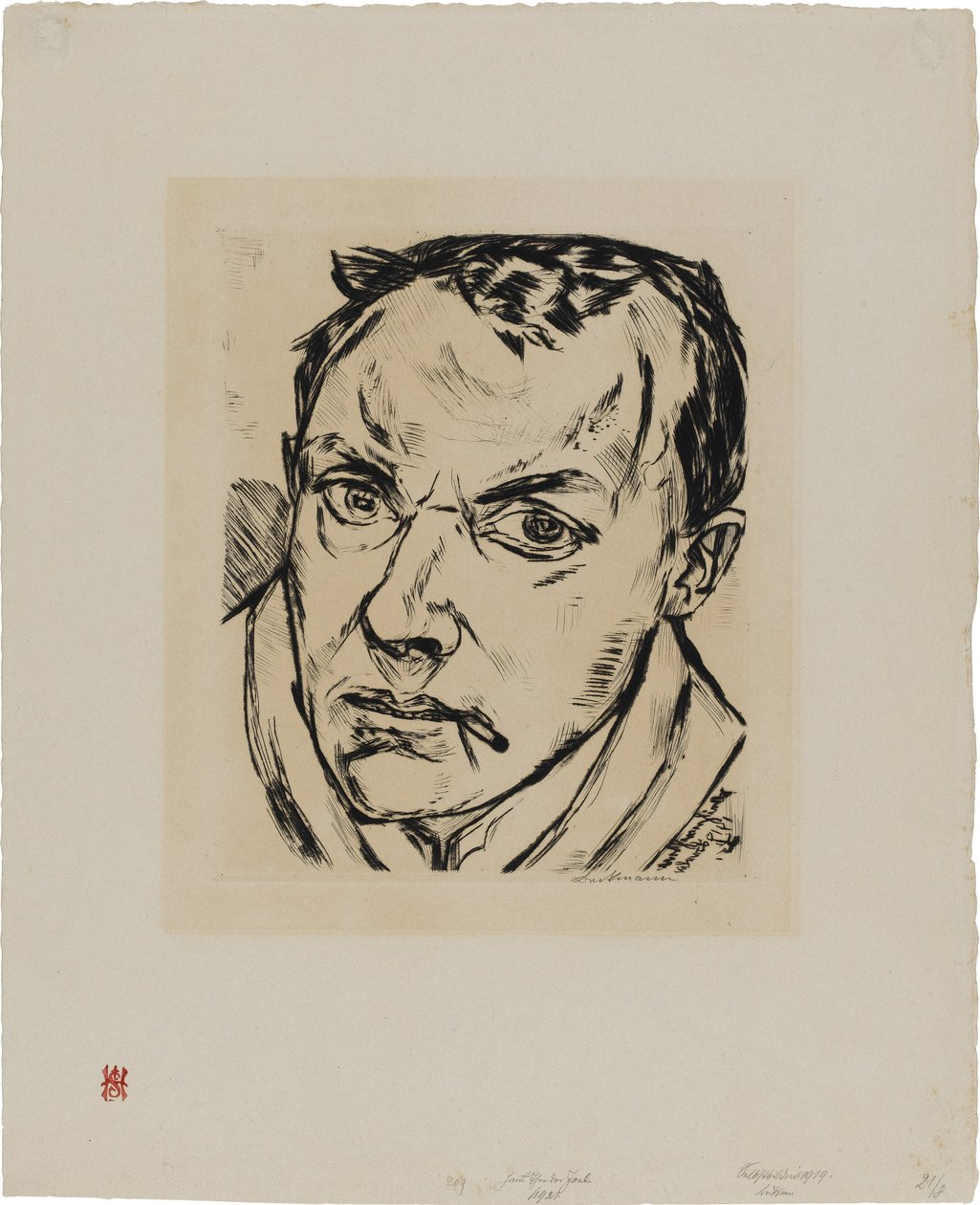 Grand autoportrait - Max Beckmann