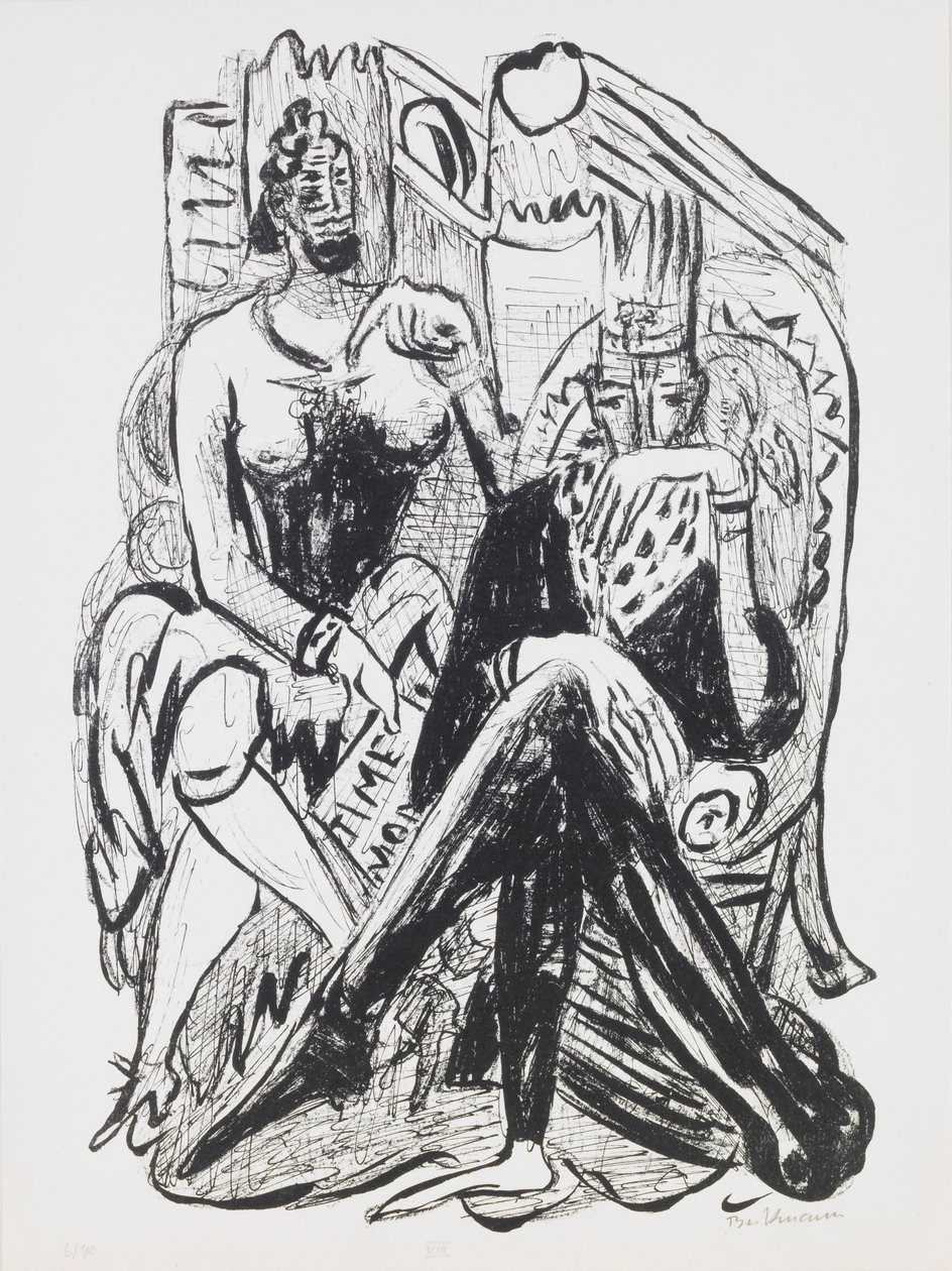 Roi et Démagogue, planche 8 du portfolio « Jour et Rêve » - Max Beckmann