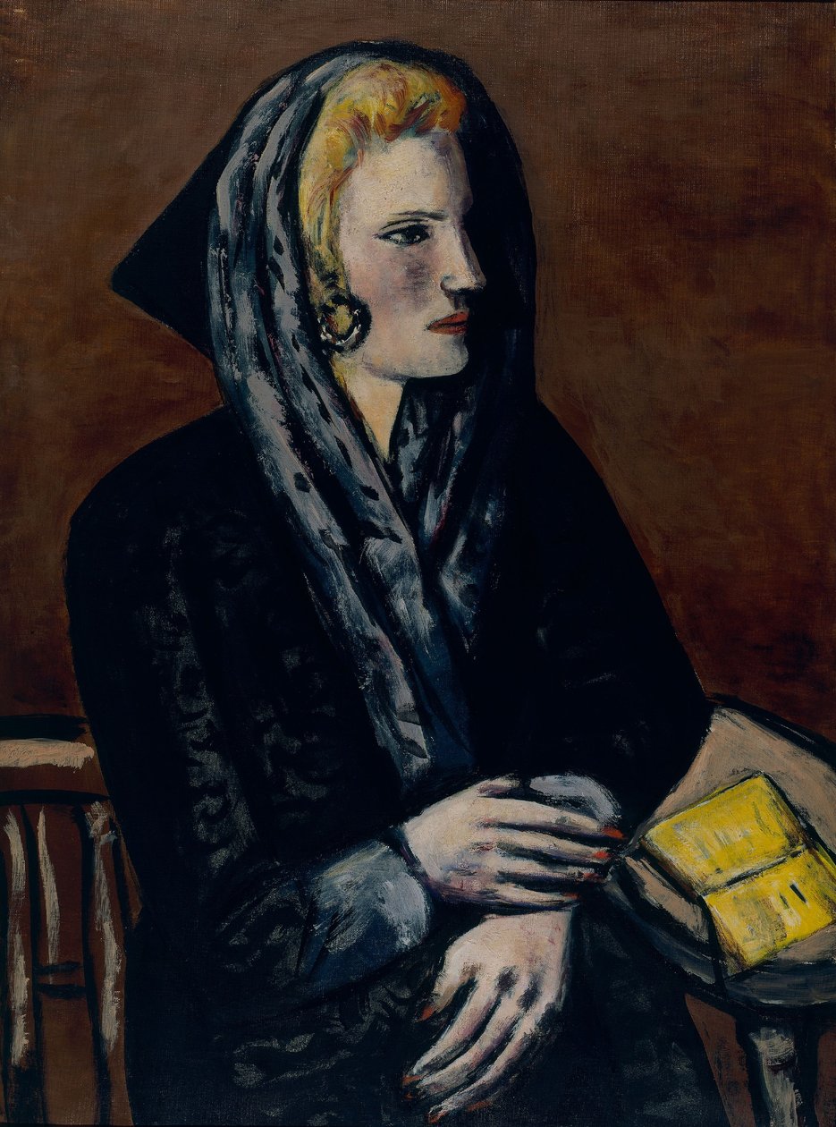 Dame au capuchon gris - Max Beckmann
