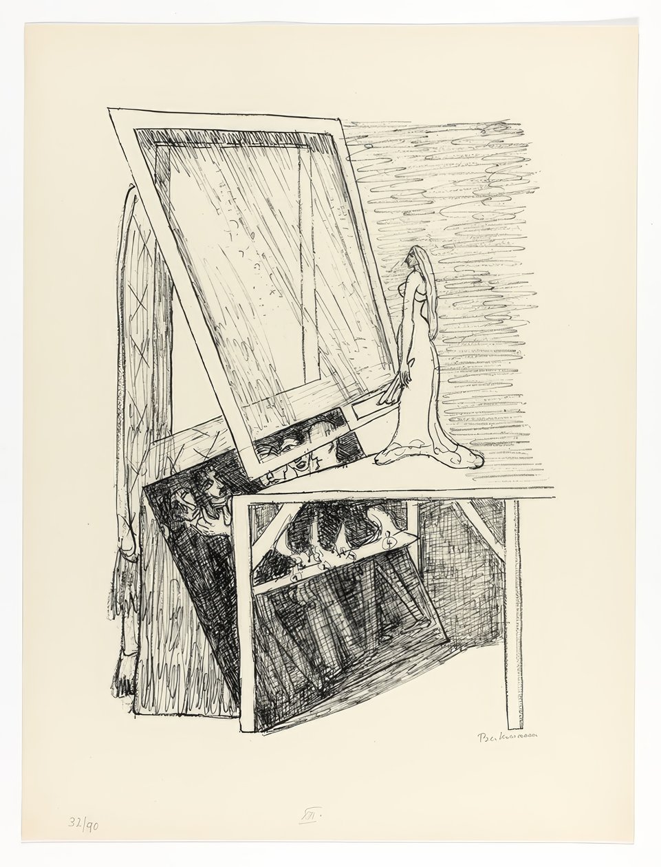 Miroir magique, planche 13 de Jour et Rêve - Max Beckmann