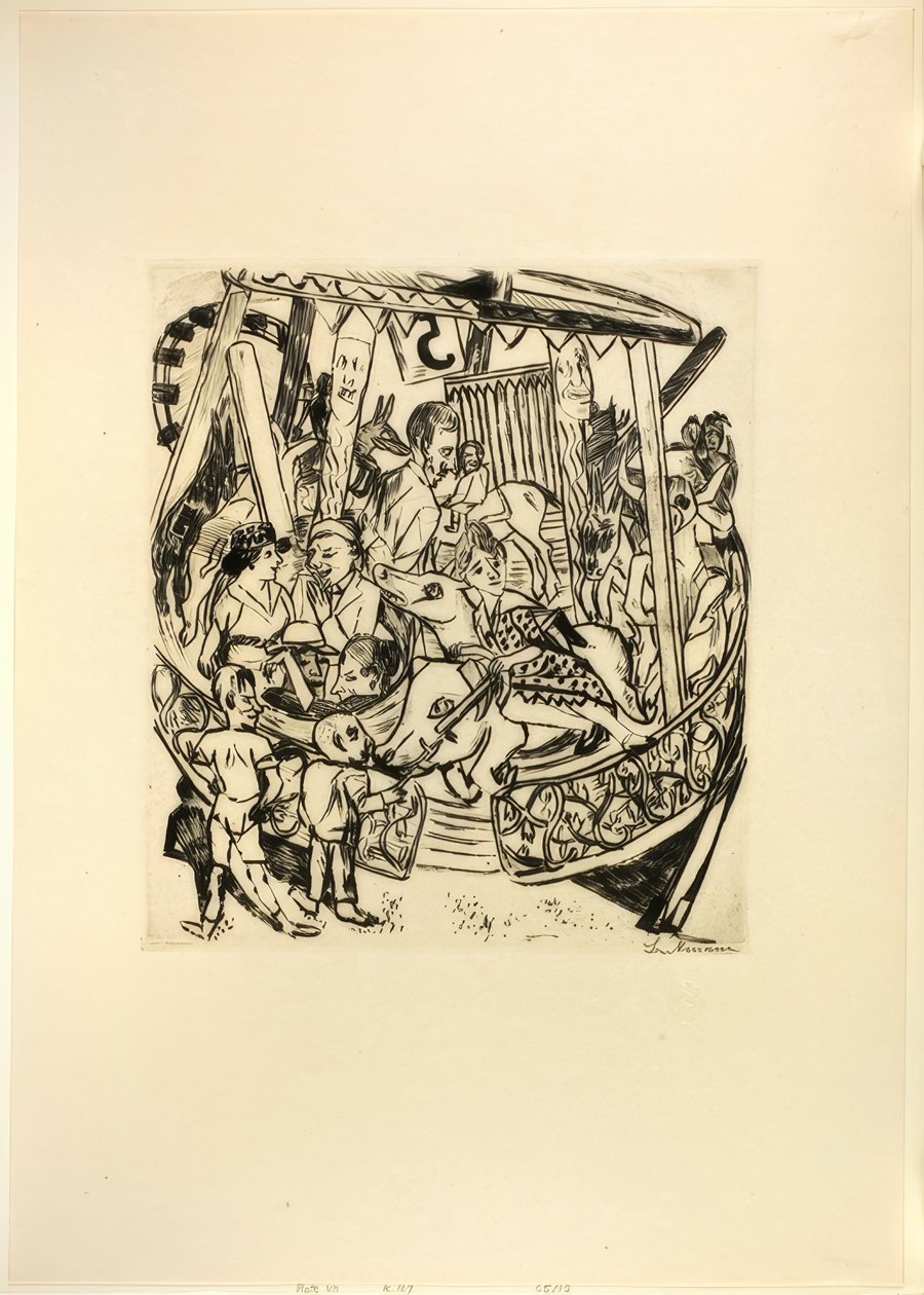 Manège, planche sept de Foire - Max Beckmann