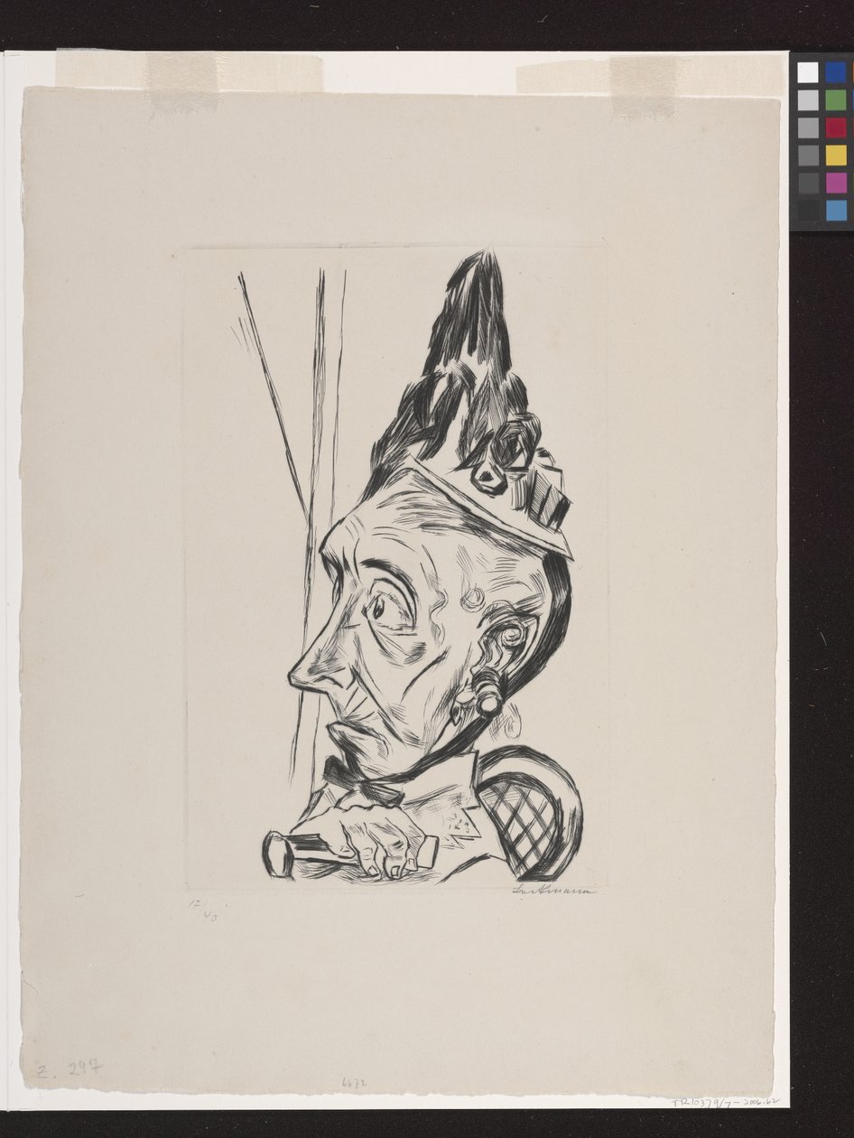 Vieille femme avec bonnet - Max Beckmann