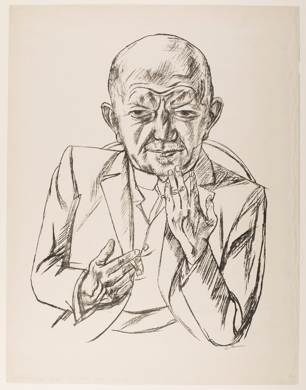 Portrait du Dr Weidner - Max Beckmann