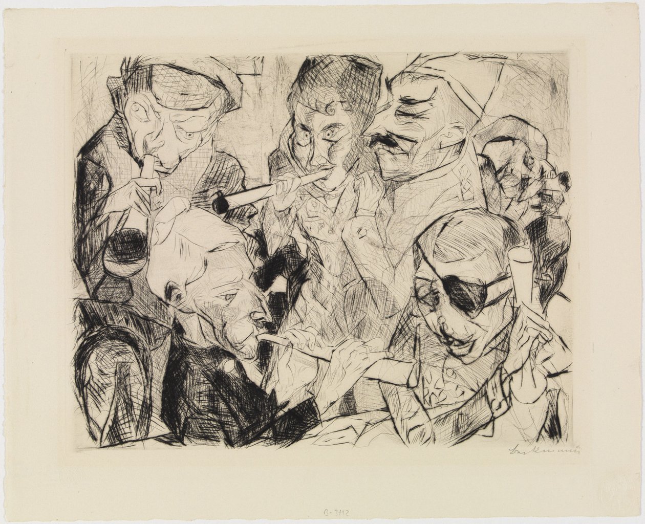 Bonne année 1917 - Max Beckmann