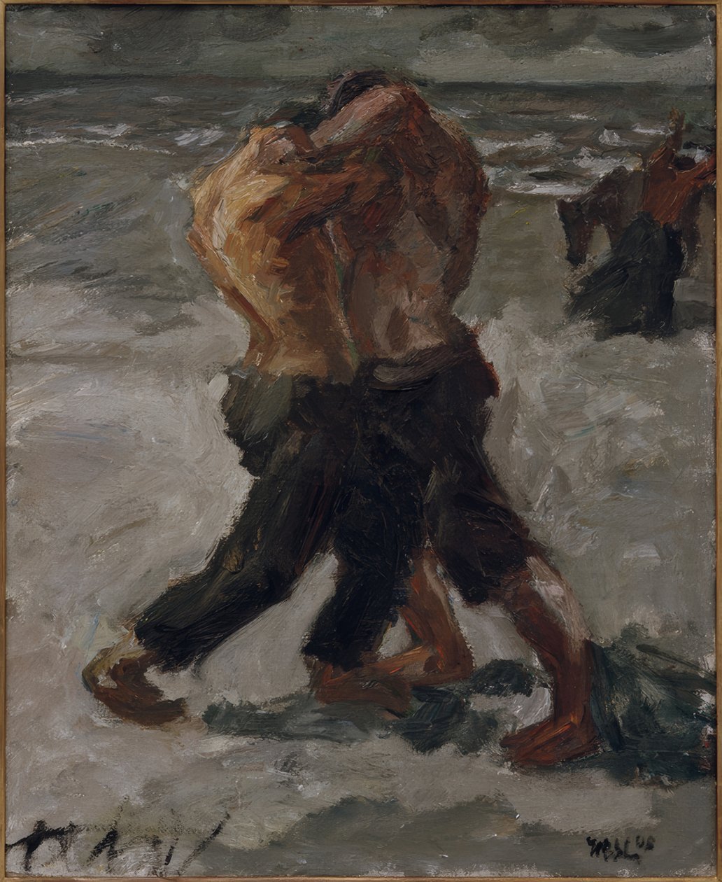 Rivaux : paire de lutteurs - Max Beckmann