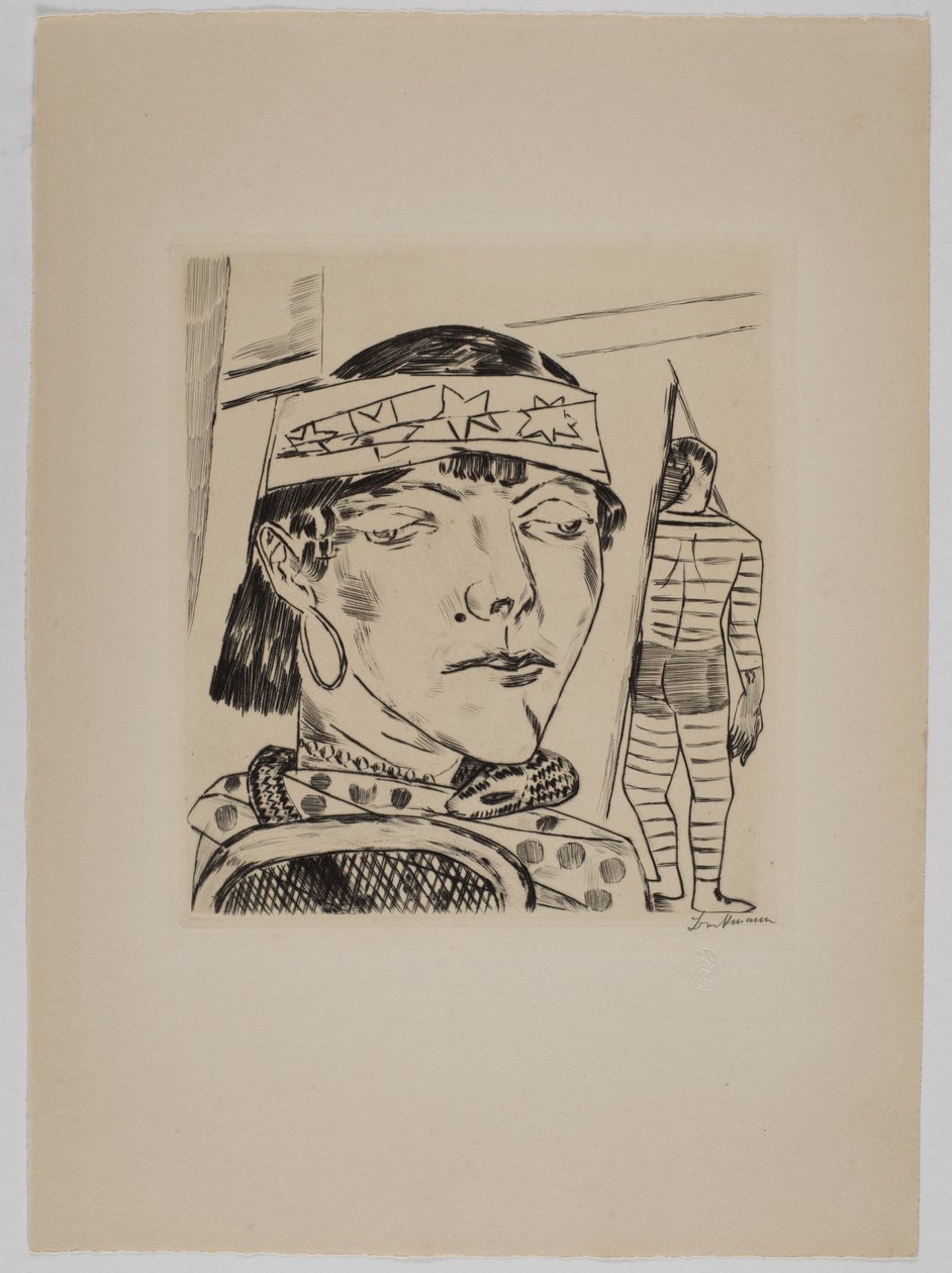 Dame aux serpents - Max Beckmann