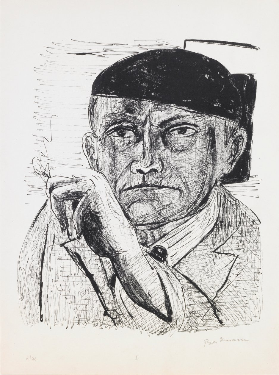 Autoportrait, planche 1 du portfolio « Jour et Rêve » - Max Beckmann