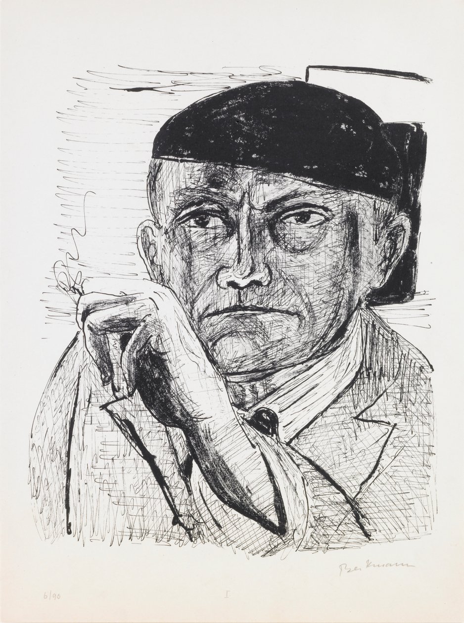 Autoportrait, planche 1 du portfolio « Jour et Rêve » - Max Beckmann