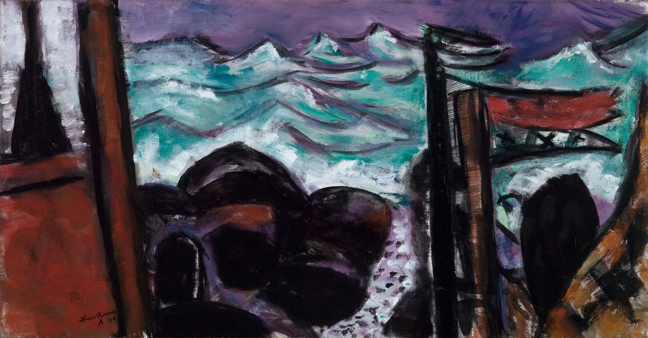 Petite mer agitée - Max Beckmann