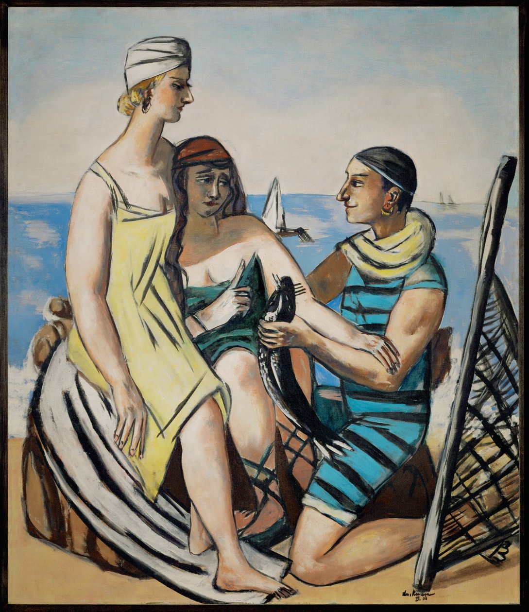 Petit poisson (peinture sur toile) - Max Beckmann