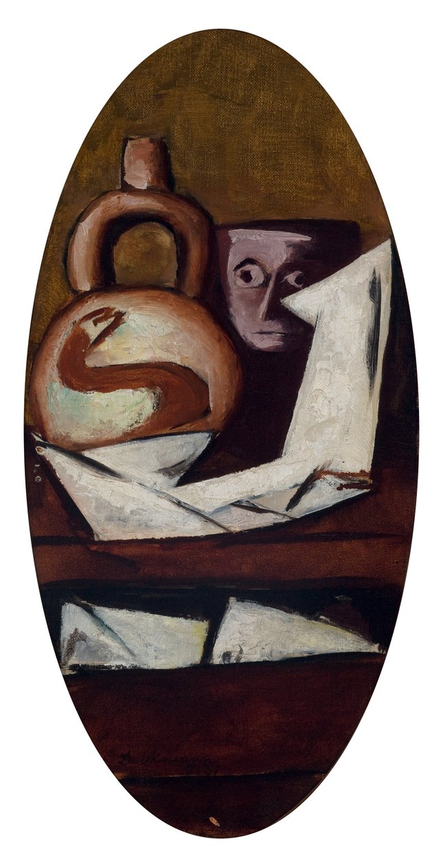 Nature morte avec personnage mexicain - Max Beckmann