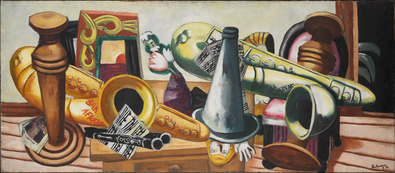 Nature morte aux saxophones - Max Beckmann