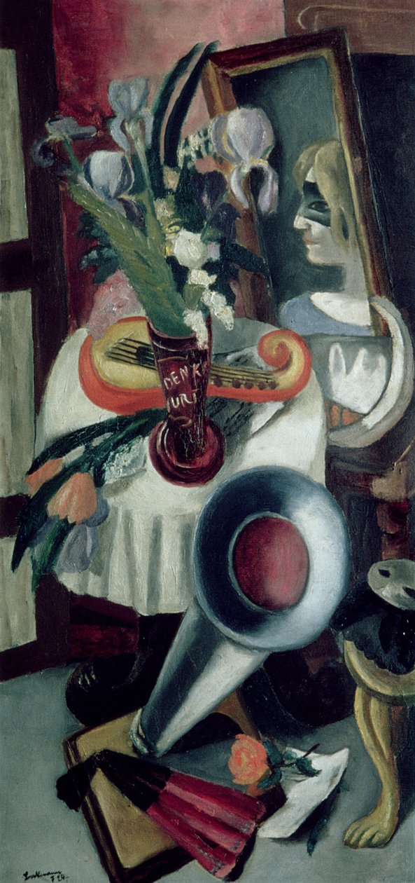 Nature morte avec gramophone et iris - Max Beckmann