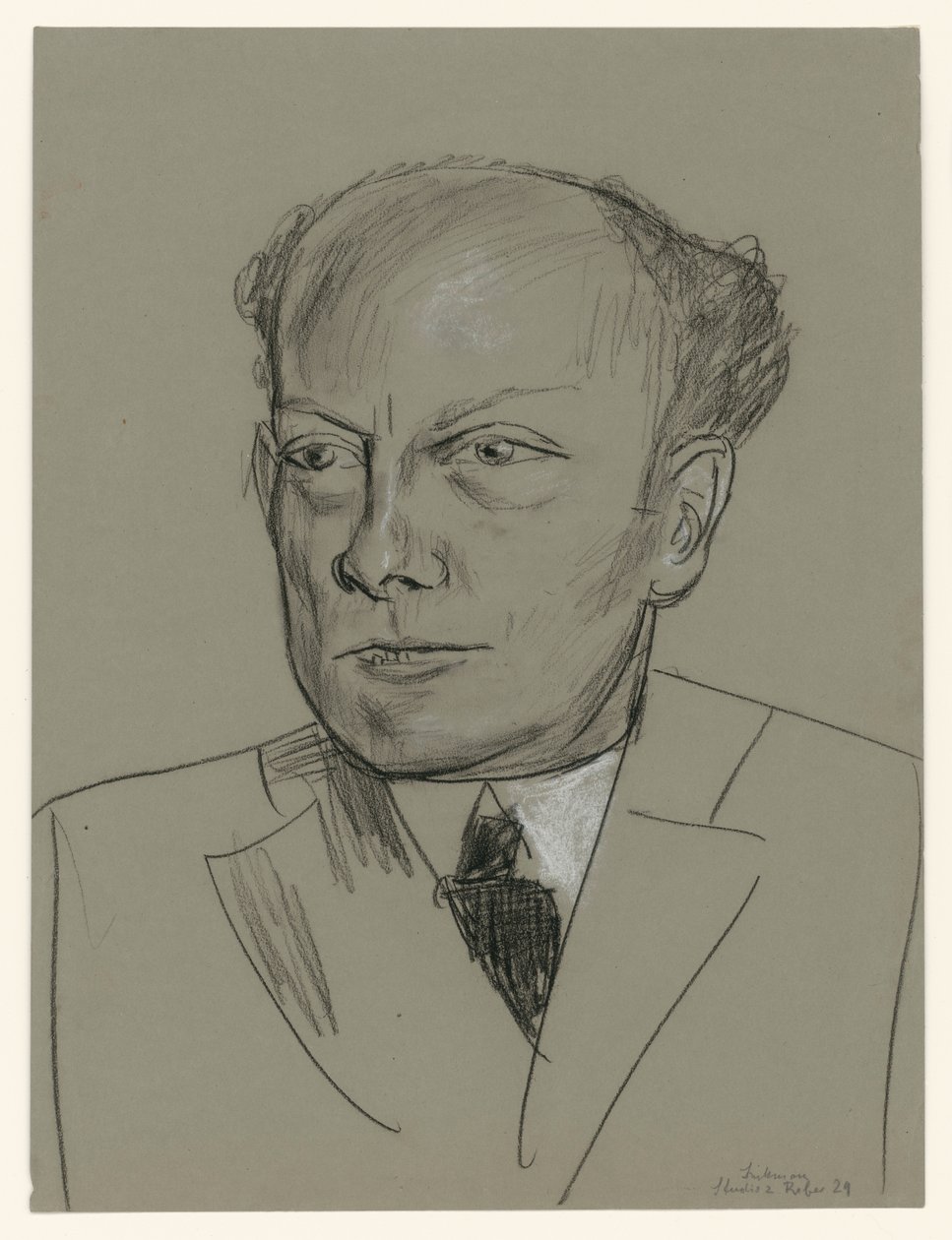 Étude pour le portrait de Gottlieb Friedrich Reber (tête) - Max Beckmann