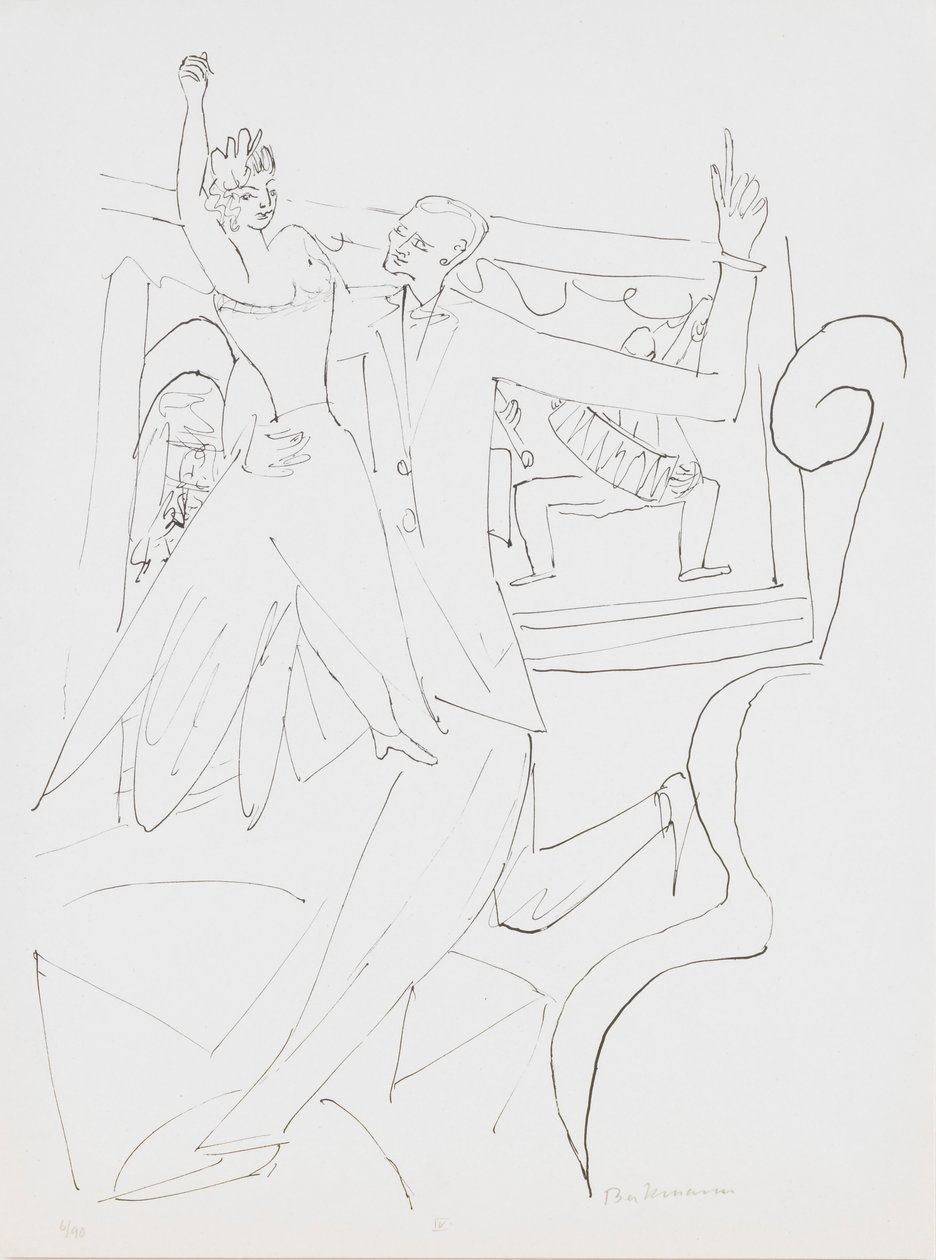 Tango, planche 4 du portfolio « Jour et Rêve » - Max Beckmann