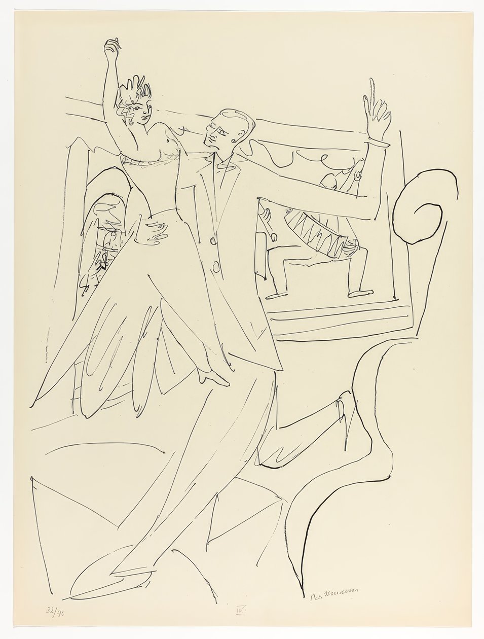 Tango, planche quatre de Day and Dream - Max Beckmann