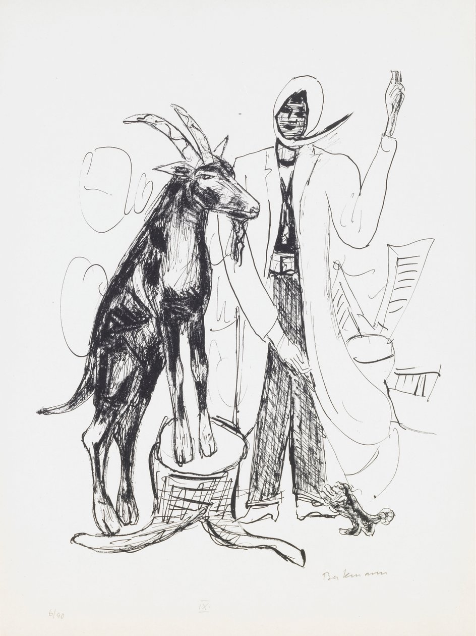 Le Cerf, planche 9 du portfolio « Jour et Rêve » - Max Beckmann
