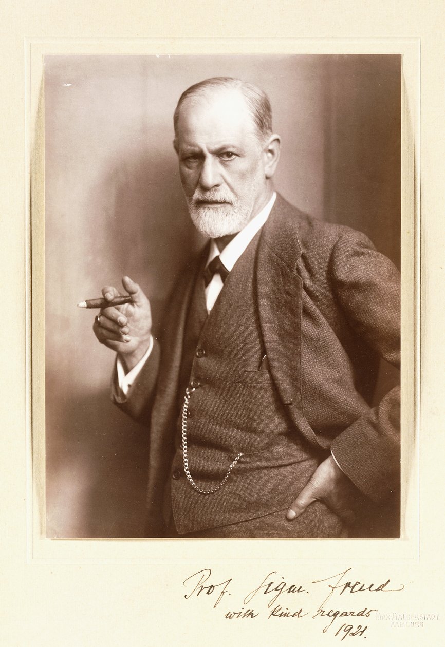 Une photographie signée de Sigmund Freud, c.1921 - Max Halberstadt