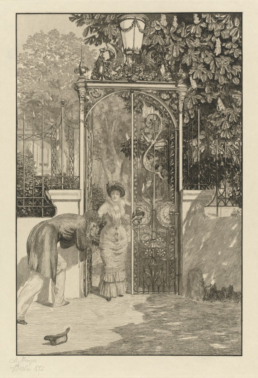 À la porte (Am Thor) - Max Klinger